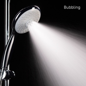 TSH0601 Душ.гарнитур(стойка 710мм,лейка 5F D125мм,шланг нерж.сталь 1,5м)