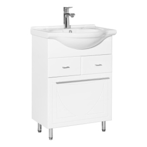 Тумба с раковиной Style Line Лана 60 с бельевой корзиной