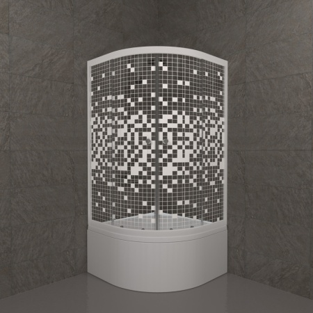 Душевой уголок Тритон "Мозаика", высокий поддон 900x900x1910