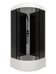 Душевая кабина Triton Грэй-Блэк В 90x90 средний поддон тонированное стекло 