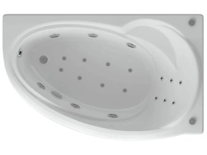 Акриловая ванна Aquatek Бетта 150х95 R полный комплект с экраном