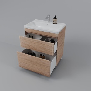 Комплект мебели Style Line Атлантика 70 напольный ясень перламутр