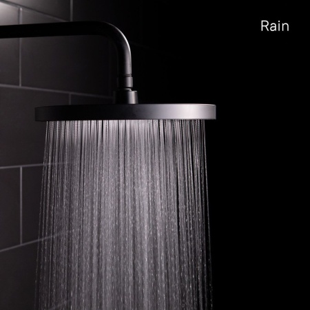 Душевая насадка верхняя круглая, черная, SpaHome, IDDIS, SPA26BPi64