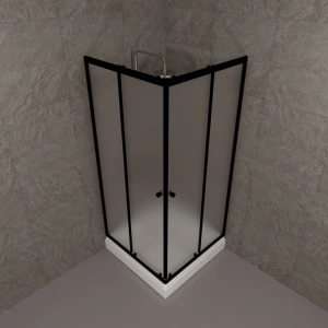 Душевое ограждение Triton Вента-Блэк Вельвет 90*90*202 с поддоном