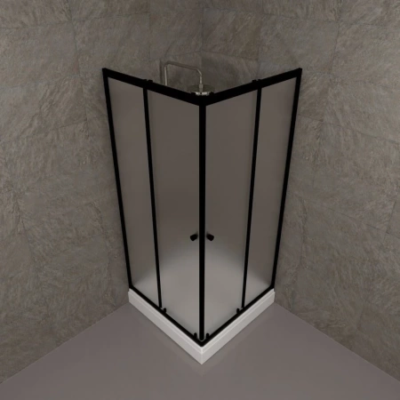 Душевое ограждение Triton Вента-Блэк Вельвет 90*90*202 с поддоном