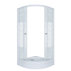 Душевой уголок Тритон "Узоры", низкий поддон 900x900x1910