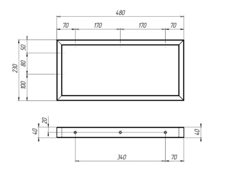 Тумба с раковиной 1Marka Grunge Loft 80П 1в.я дуб намибия (без отверстий) (раковина Ringo 53*34 Cut)