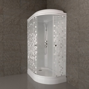 Душевая Кабина Тритон  Коралл 120*80 А Левая низкий поддон 