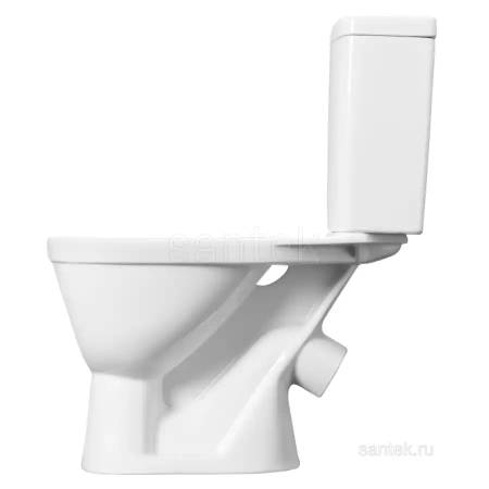 Унитаз-компакт Santek Уно с диагональным выпуском, эконом- 2 реж., полипропилен, микролифт 1WH501613