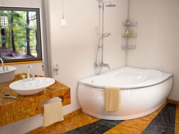 Ванна из искусственного камня Esse Flores 149*101,5(103) L