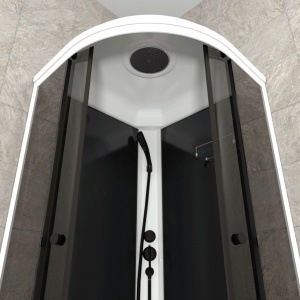 Душевая Кабина Грэй-Блэк 90*90 А (ПД31