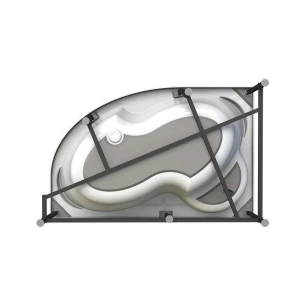 Акриловая ванна Vannesa Ирма 160х105 R комплект