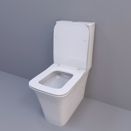 Унитаз-компакт Ceruttispa Arno CT7838 34,5*62 безободковый с крышкой-сиденьем микролифт Slim