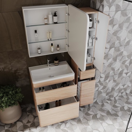 Комплект мебели Style Line Атлантика 70 напольный ясень перламутр