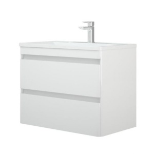 Тумба с раковиной Corozo Алабама 80 Z2 белый глянец подвесная