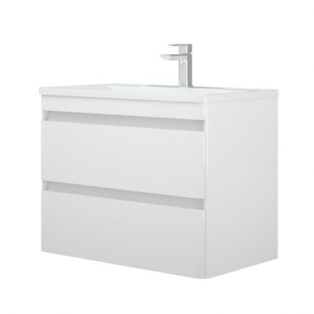 Тумба с раковиной Corozo Алабама 80 Z2 белый глянец подвесная