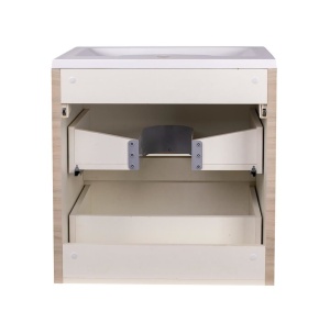 Тумба с раковиной Style Line Атлантика 60 подвесная ясень перламутр