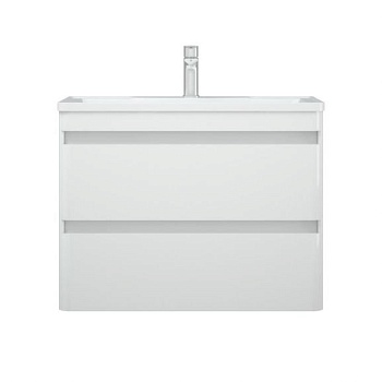 Тумба с раковиной Corozo Алабама 80 Z2 белый глянец подвесная