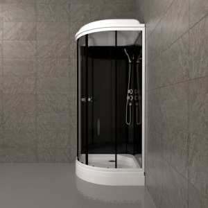 Душевая Кабина Тритон  Топ 90*90 А низкий поддон черная стойка 