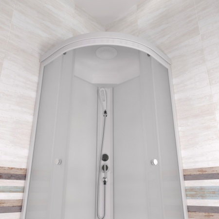 Душевая Кабина Вельвет 80*80 В полукруг средний поддон 