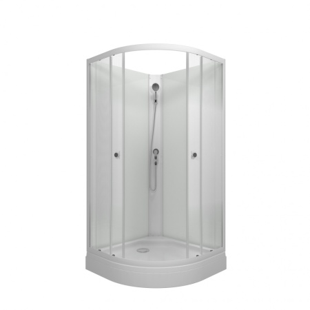 Душевая кабина полукруг Тритон  Лайт А 90х90х191,5 (без крыши) стекло градиент, низкий поддон, душ. набор ТРИТОН 