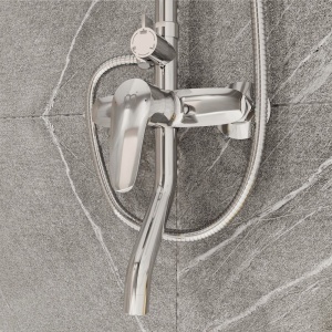 Смеситель с верхним душем, Simp, Milardo, SIMSB1FM06