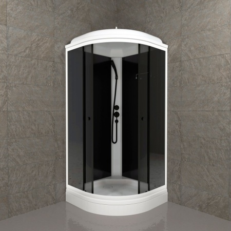 Душевая Кабина Грэй-Блэк 90*90 А (ПД31