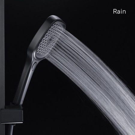 Лейка для душа, черная, Slide, IDDIS, SLI3F0Bi18