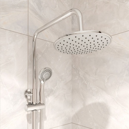 Смеситель с верхним душем, Helic, Milardo, HELSB1FM06