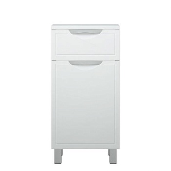 Комод Corozo Монро 40 Z1 с бельевой корзиной белый глянец