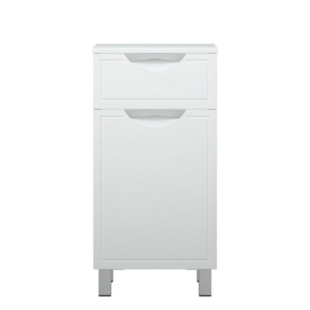 Комод Corozo Монро 40 Z1 с бельевой корзиной белый глянец