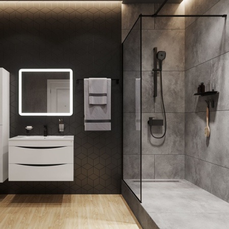 Лейка для душа, черная, Slide, IDDIS, SLI3F0Bi18