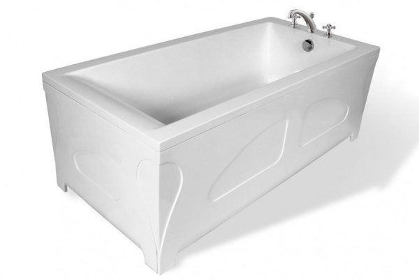 Ванна из искусственного камня Эстет Дельта 180А 180х70 с возможностью изменения размера с подставкой и  сливом