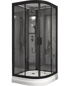 Душевая кабина Timo Premium Ilma 901 Black 100*100*203 без крыши