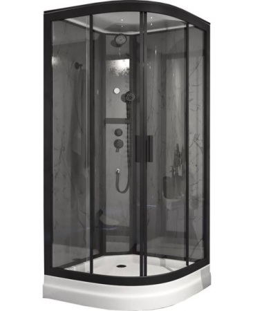 Душевая кабина Timo Premium Ilma 901 Black 100*100*203 без крыши