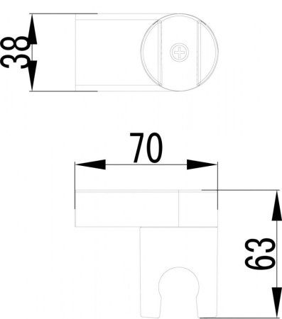 Крепление настенное Lemark LM8013C поворотное для лейки