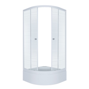 Душевой уголок Тритон "Полосы", средний поддон 1000x1000x2050