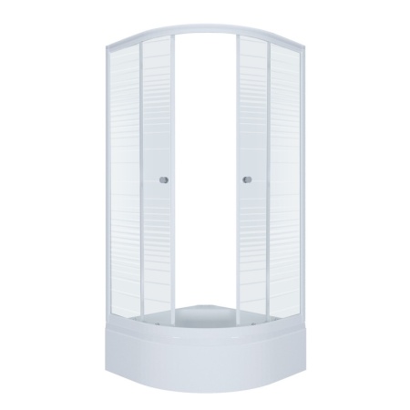 Душевой уголок Тритон "Полосы", средний поддон 1000x1000x2050