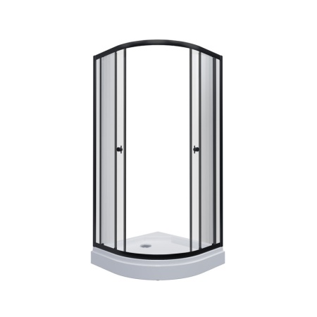 Душевой уголок "Альфа-Блэк", без поддона 1000x1000x1850