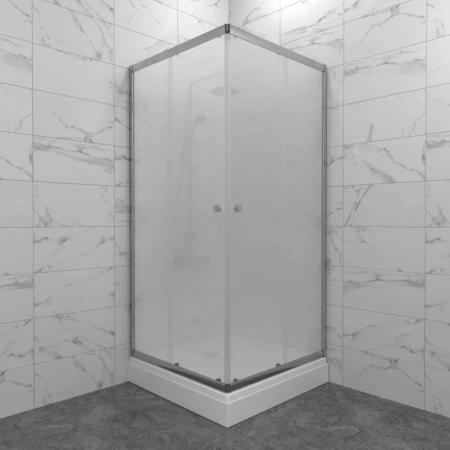 Душевое ограждение Triton Вента-Хром Вельвет 80*80*202 с поддоном