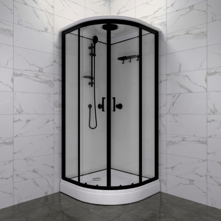 Душевая Кабина  Тритон Прайм-Блэк 90*90 А низкий поддон
