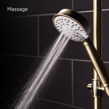 Смеситель для ванны с верхним душем, Oldie, IDDIS, OLDBR3Fi06