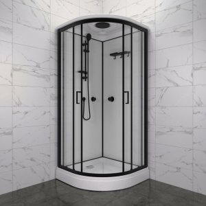 Душевая Кабина  Тритон Прайм-Блэк 90*90 А низкий поддон