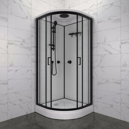 Душевая Кабина  Тритон Прайм-Блэк 90*90 А низкий поддон