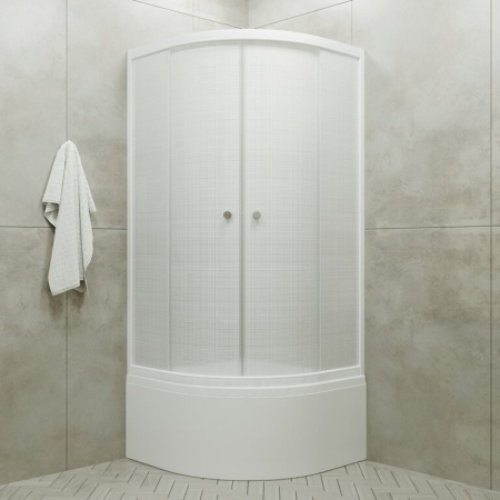 Душевое Ограждение Лён 90*90 Б высокий поддон 