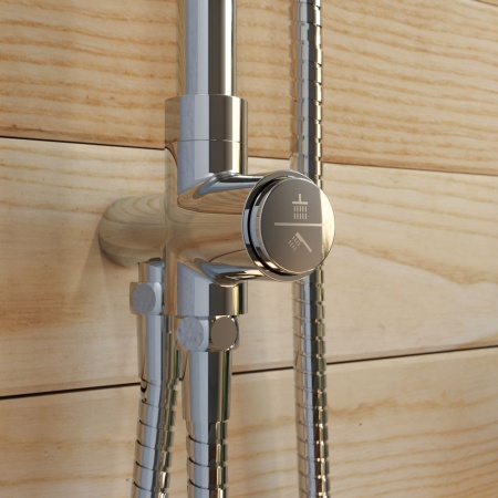 Душевой гарнитур с верхней лейкой, SpaHome, IDDIS, SPA3F0Ci76