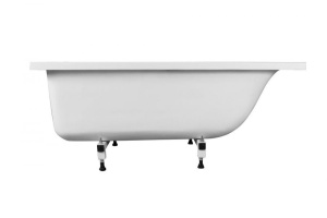 Ванна из искусственного камня Эстет Дельта 150А 150х70 с возможностью изменения размера (комплект) с подставкой и сливом