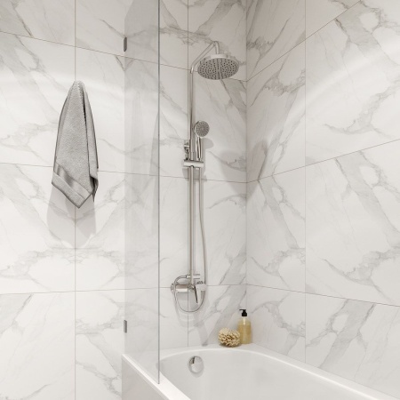 Смеситель для душа с верхней лейкой, Simp, Milardo, SIMSB1FM89