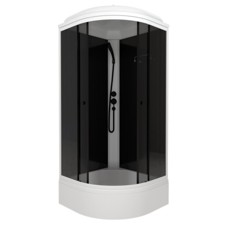 Душевая Кабина Грэй-Блэк 90*90 В средний поддон 