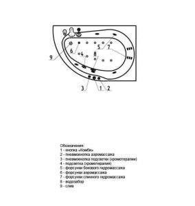 Акриловая ванна Aquatek Вирго 150х100 R полный комплект  с экраном 